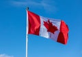 Canada flag waving Royalty Free Stock Photo