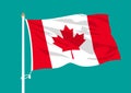 Canada flag waving