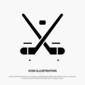 Canada, Game, Hockey, Ice, Olympics solid Glyph Icon vector Royalty Free Stock Photo