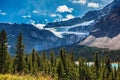 Canada, Glacier Crowfoot over Bow River