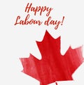 Canada Happy Labour day Royalty Free Stock Photo