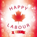 Canada happy labour day Royalty Free Stock Photo