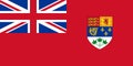 Canada historical flag 1921 - 1957, red ensign, illustration