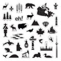 Canada Icons Royalty Free Stock Photo