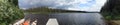 The canoe pier at McGillivray Lake