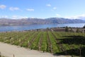 Canada lake and mountains postcard- Okanagan Valley, BC tourism Royalty Free Stock Photo