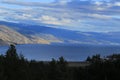 Canada lake and mountains postcard- Okanagan Valley, BC tourism Royalty Free Stock Photo