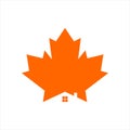 Canada leaf logo vector graphic modern