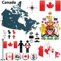 Canada map Royalty Free Stock Photo