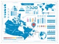 Canada Map - Detailed Info Graphic