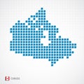 Canada map and flag icon Royalty Free Stock Photo