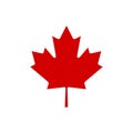 Canada maple leaf icon simple Royalty Free Stock Photo