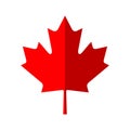 Canada maple leaf icon. Vector simple illustration Royalty Free Stock Photo