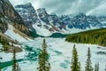Canada Moraine Lake Winter Frozen