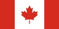 Canada National Flag Royalty Free Stock Photo