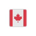 Canada national flag flat icon