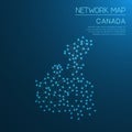 Canada network map.