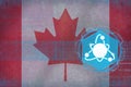 Canada nuclear energy. Nuclear power concept. Royalty Free Stock Photo