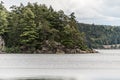 Canada Ontario Lake of two rivers Couple on a Canoe Canoes on the water Algonquin National Park Royalty Free Stock Photo