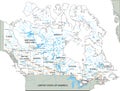 High detailed Canada road map with labeling. Royalty Free Stock Photo