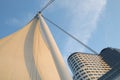 Canada place sail and building Royalty Free Stock Photo