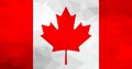 Canada polygonal flag. Mosaic modern background. Geometric design
