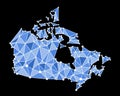 Canada polygonal map - low poly style