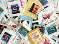 Canada postage stamps Royalty Free Stock Photo