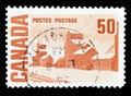 Canada on postage stamps