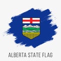 Canada Province Alberta Vector Flag Design Template. Alberta Flag for Independence Day Royalty Free Stock Photo