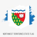 Canada Province Northwest Territories Vector Flag Design Template. Northwest Territories Flag for Independence Day Royalty Free Stock Photo