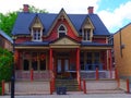 Canada, Province of Quebec, house facade Royalty Free Stock Photo