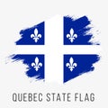 Canada Province Quebec Vector Flag Design Template. Quebec Flag for Independence Day Royalty Free Stock Photo