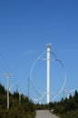 Canada, Quebec, wind generator in Cap Chat in Gaspesie Royalty Free Stock Photo