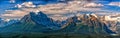 Canada Rocky Mountains Panorama landscape view Royalty Free Stock Photo