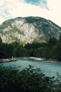 Canada scene mountain and lake