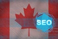 Canada seo (search engine optimization). SEO concept.