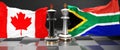 Canada South Africa summit, fight or a stand off between those two countries that aims at solving political issues, symbolized by