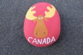 Canada, souvenir from north america with a stone design