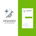 Canada, Speaker, Laud Grey Logo Design and Business Card Template Royalty Free Stock Photo