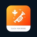 Canada, Speaker, Laud Mobile App Button. Android and IOS Glyph Version Royalty Free Stock Photo