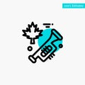 Canada, Speaker, Laud turquoise highlight circle point Vector icon Royalty Free Stock Photo