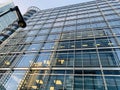 Iconic 20 Canada Square office building in Canary Wharf London , United Kingdom Royalty Free Stock Photo