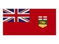 Canada state flag of Manitoba