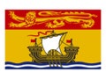 Canada state flag of New Brunswick