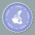 Canada sticker flat design.