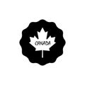 Canada sticker. National day. Travel sign. vector icon