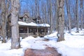 Canada sugar shack Royalty Free Stock Photo