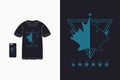 Canada t shirt mockup typography