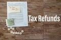 Canada tax form and tax refund Royalty Free Stock Photo